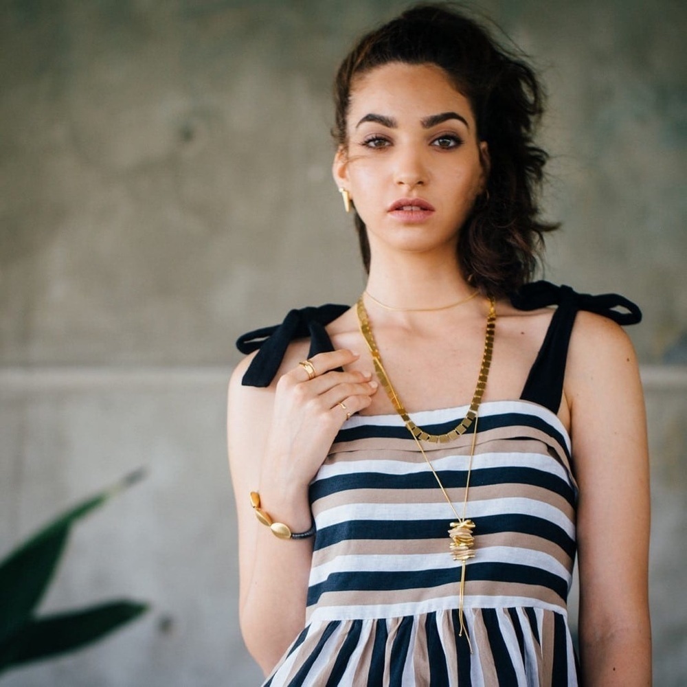 Zara TRF Striped Linen Dress - Picture 9 of 9